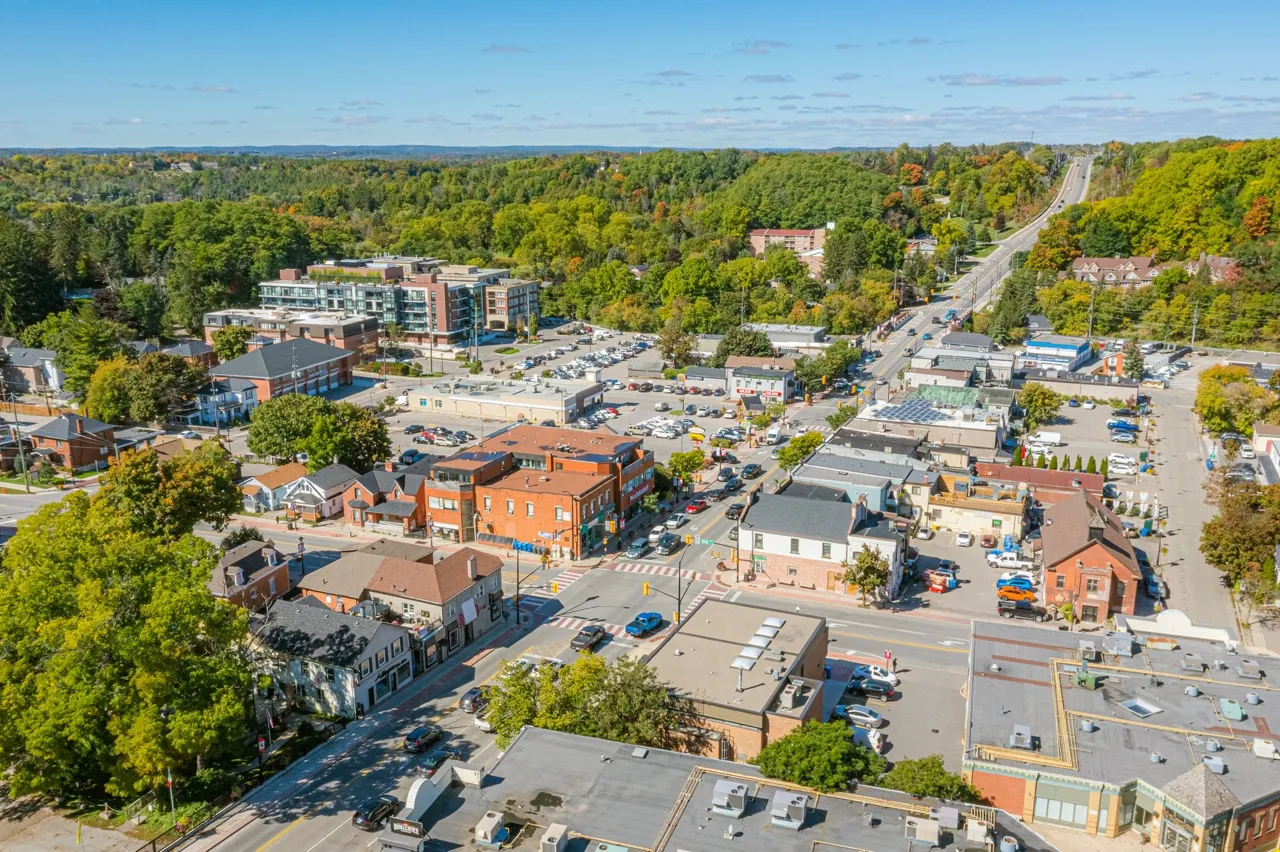 Aerial view of Bolton, Ontario